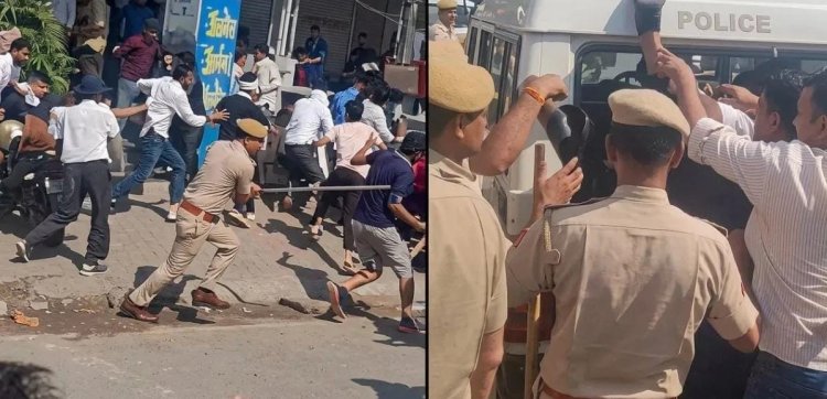 कोचिंग में छात्र को 7 थप्पड़ मारने का वीडियो वायरल, सड़क पर उतरे स्टूडेंट्स; पुलिस ने किया बल प्रयोग