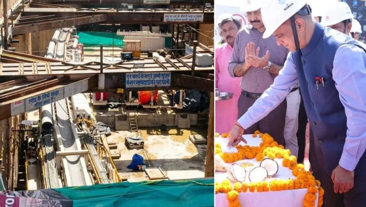 जमीन से 17 मीटर नीचे दौड़ेगी मेट्रो, TBM ‘प्रताप’ ने शुरू की सुरंग की खुदाई