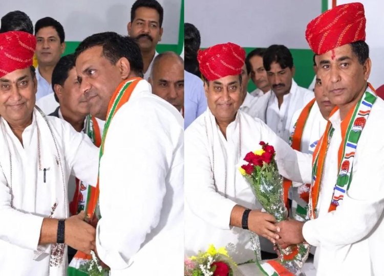राजस्थान में पंचायत चुनाव से पहले BJP को झटका, कई नेता कांग्रेस में शामिल